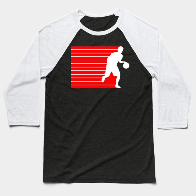 basketball attack (white) Baseball T-Shirt by denip